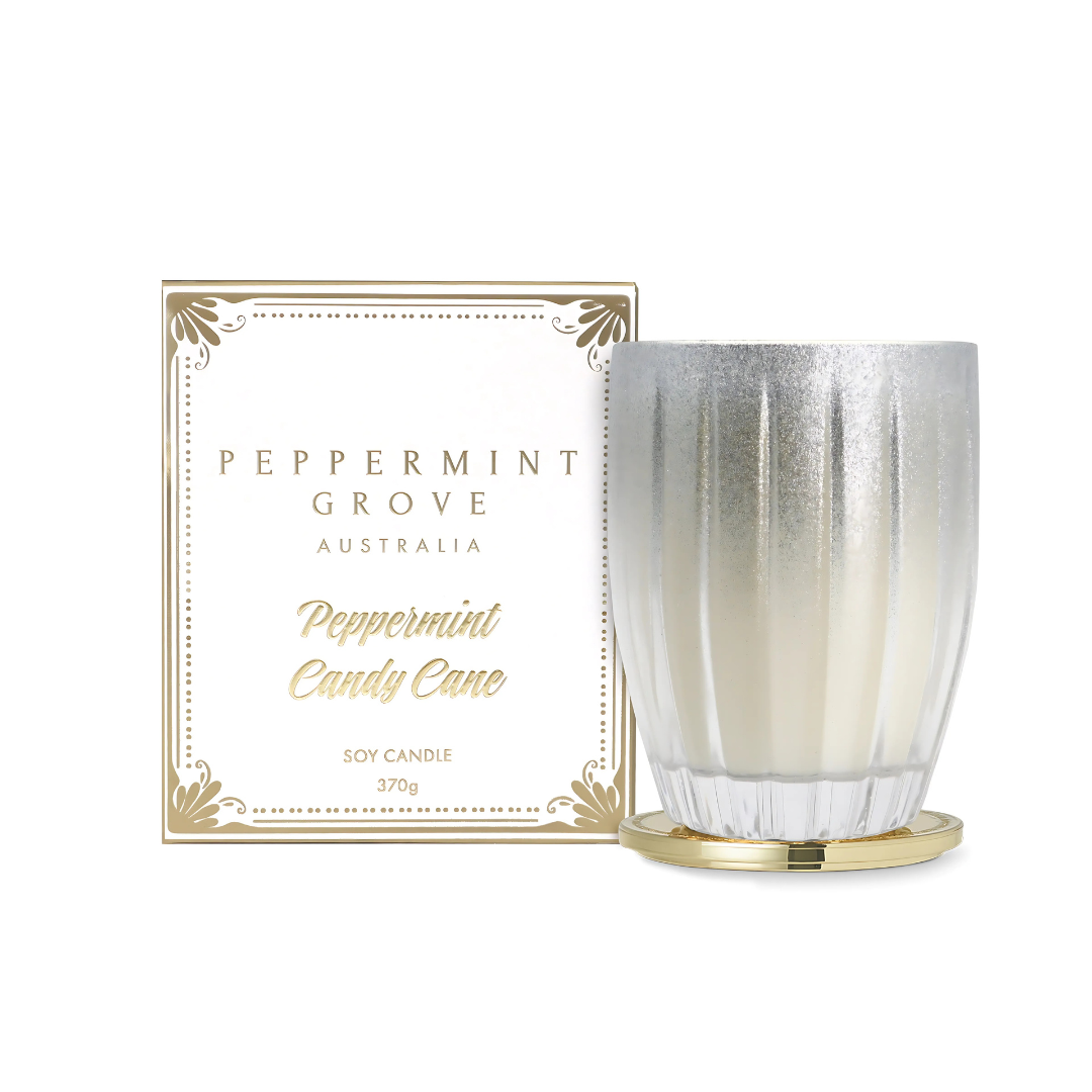 Peppermint Grove Peppermint Candy Cane Soy Candle 370g