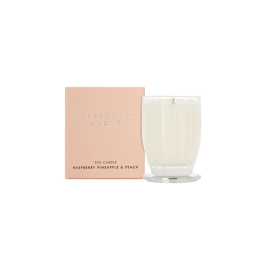 Peppermint Grove Raspberry, Pineapple & Peach Soy Candle 200g