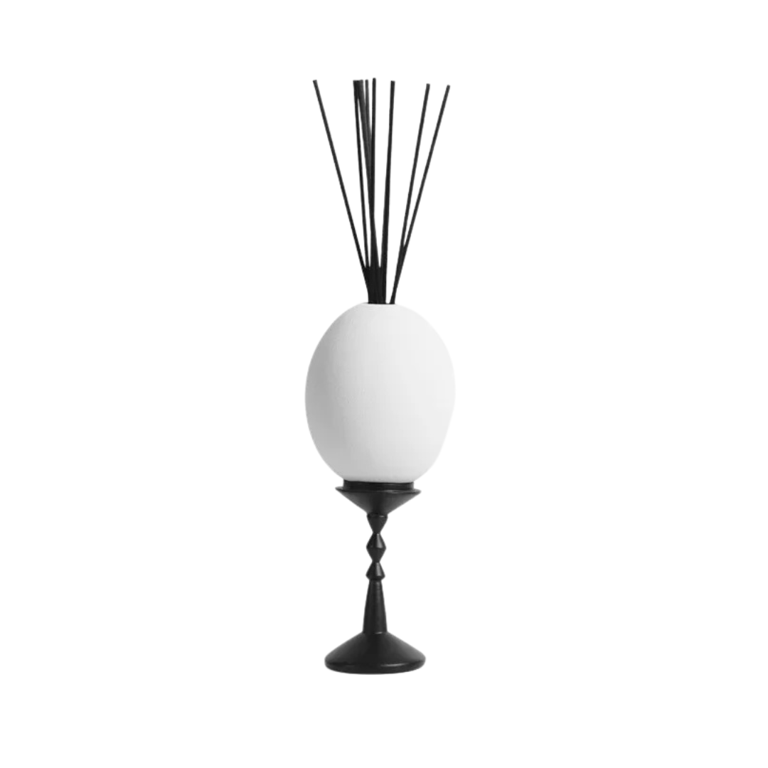 White Ceramic Eggshell Reed Diffuser Ornament