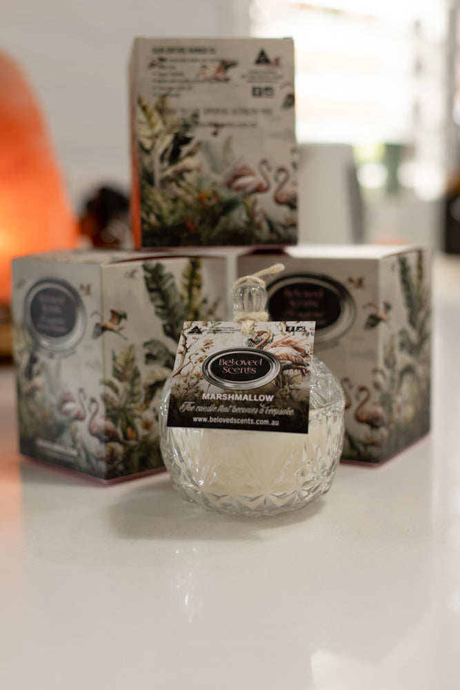 Beloved Scents Marshmallow Keepsake Candle 300g – 45hr Burn
