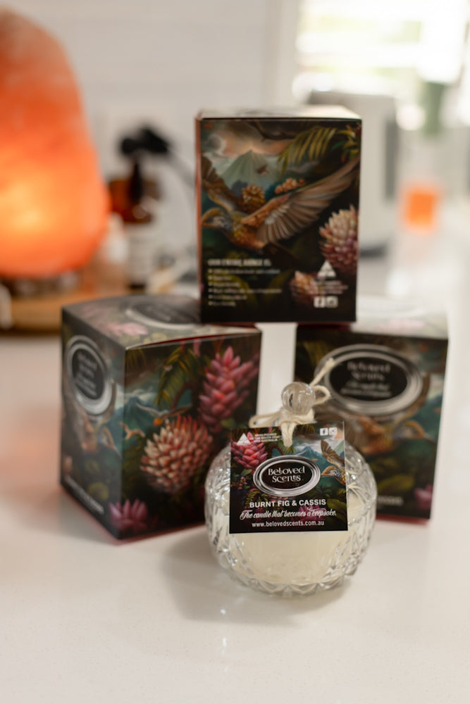 Beloved Scents Burnt Fig & Cassis Keepsake Candle 300g – 45hr Burn