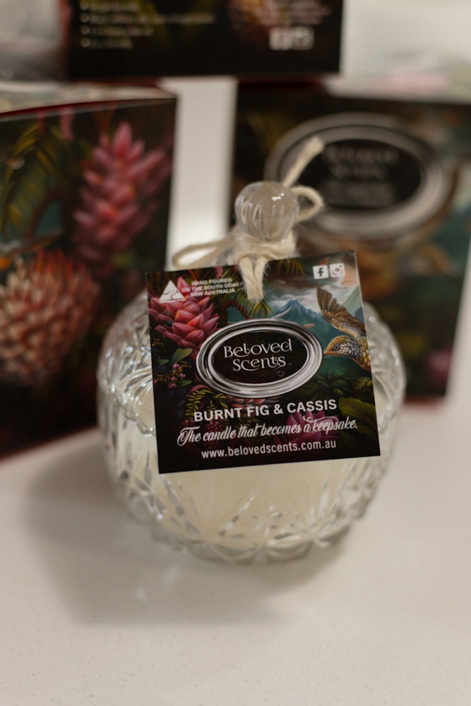 Beloved Scents Burnt Fig & Cassis Keepsake Candle 300g – 45hr Burn supplier image 1
