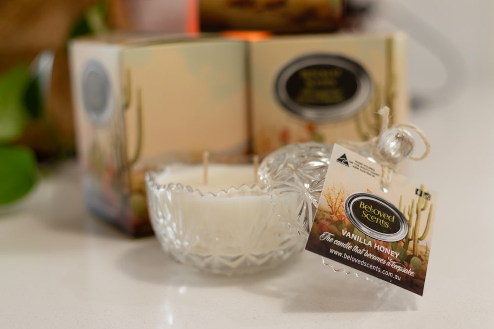Beloved Scents Vanilla & Honey Keepsake Candle 300g – 45hr Burn supplier image 1