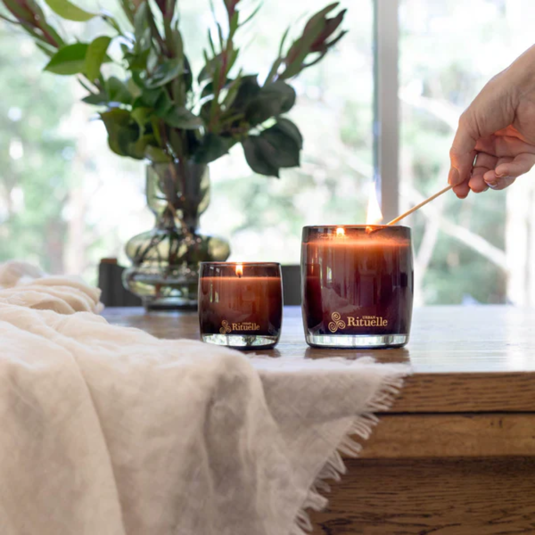 Urban Rituelle Black Amber, Rosewood & Cedar Candle & Diffuser Bundle