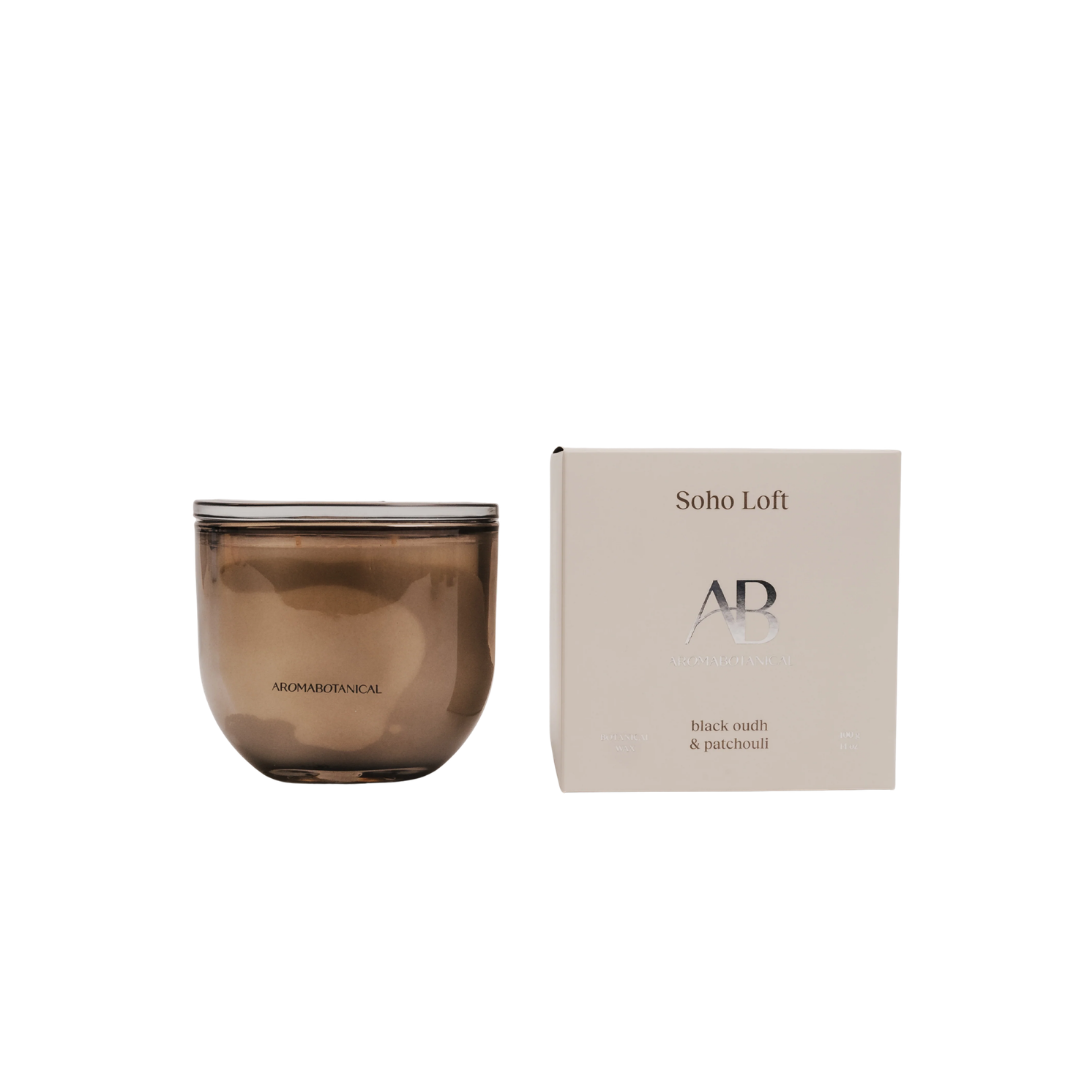 Aromabotanical Soho Loft – Black Oudh & Patchouli Scented Candle 400g product image