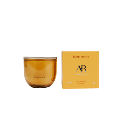 Aromabotanical Reunion Isle – French Vanilla & Soft Musk Scented Candle 400g