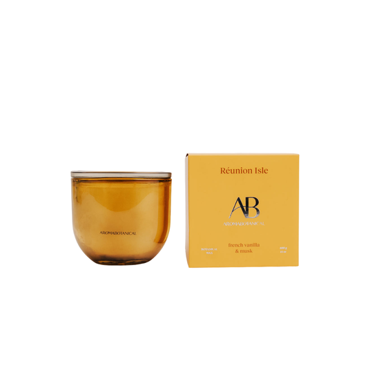 Aromabotanical Reunion Isle – French Vanilla & Soft Musk Scented Candle 400g