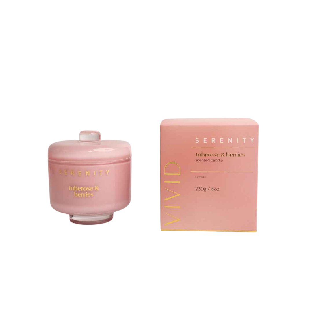 Serenity Tuberose & Berries Scented Candle 230g