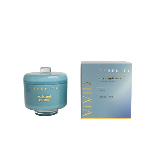 Serenity Sea Island Cotton Scented Candle 230g