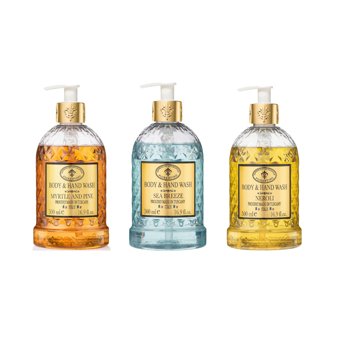 Saponificio Artigianale Fiorentino Body & Hand Wash Collection – 3 x 500mL