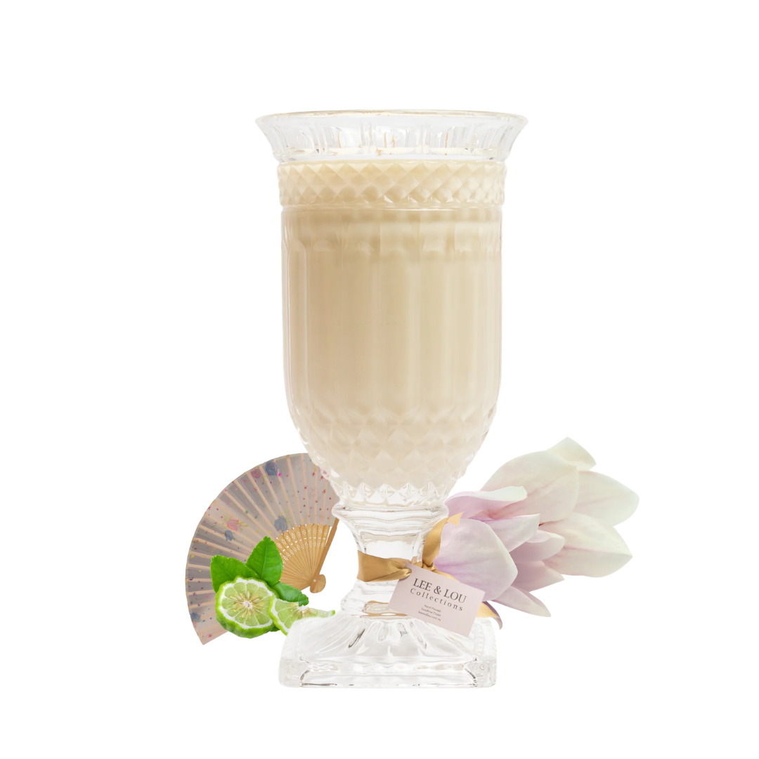 Lee & Lou Oriental Nights Crystal Vase Candle 1.5kg