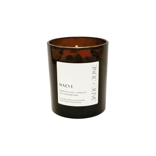 Jade + June Maeve Crystal-Infused Soy Candle – 45hr Burn