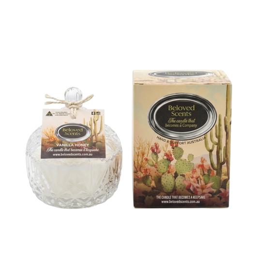 Beloved Scents Vanilla & Honey Keepsake Candle 300g – 45hr Burn