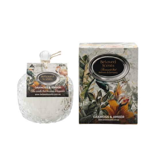 Beloved Scents Oakmoss & Amber Keepsake Candle 300g – 45hr Burn