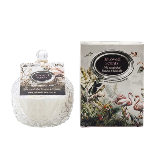 Beloved Scents Marshmallow Keepsake Candle 300g – 45hr Burn