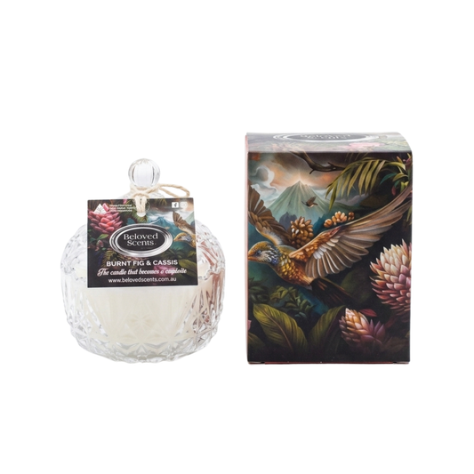 Beloved Scents Burnt Fig & Cassis Keepsake Candle 300g – 45hr Burn