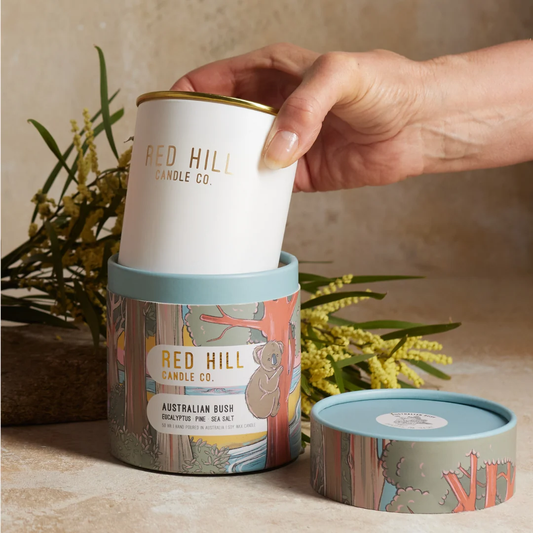 Red Hill Candle Co Australian Bush Small Soy Candle – Up to 35hr Burn