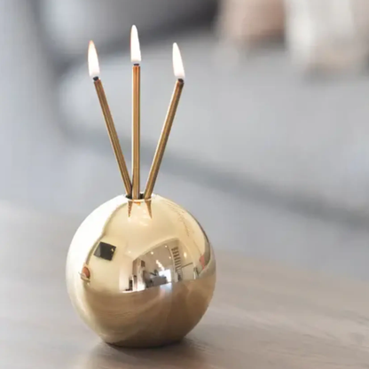Everlasting Candle Co Neva Gold Metallic Vase