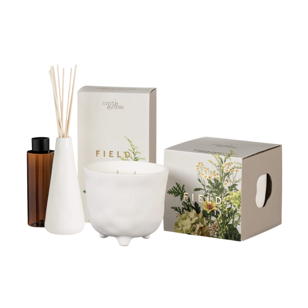 Myrtle & Moss Botanical Field Candle & Diffuser Bundle