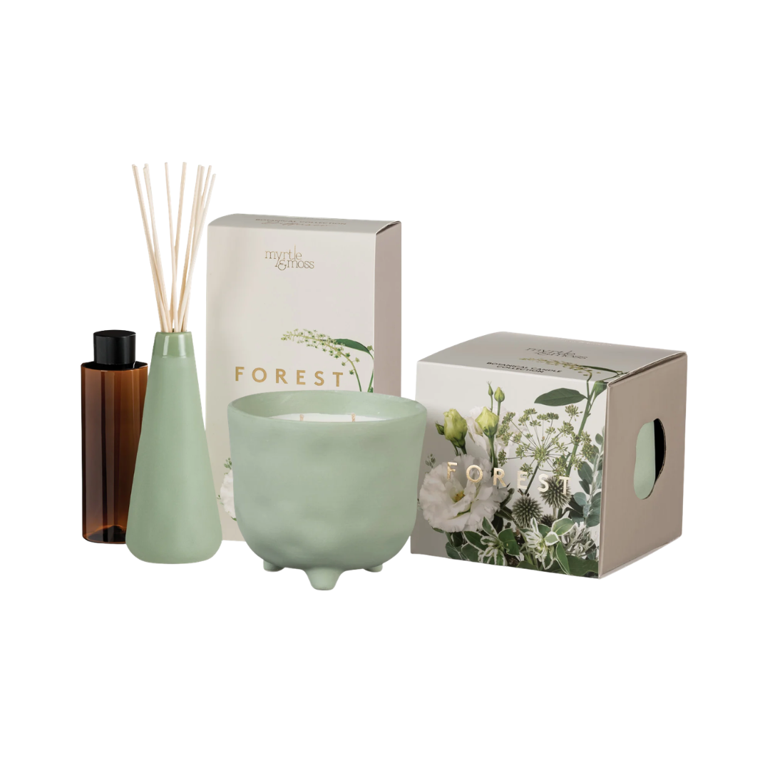 Myrtle & Moss Botanical Forest Candle & Diffuser Bundle