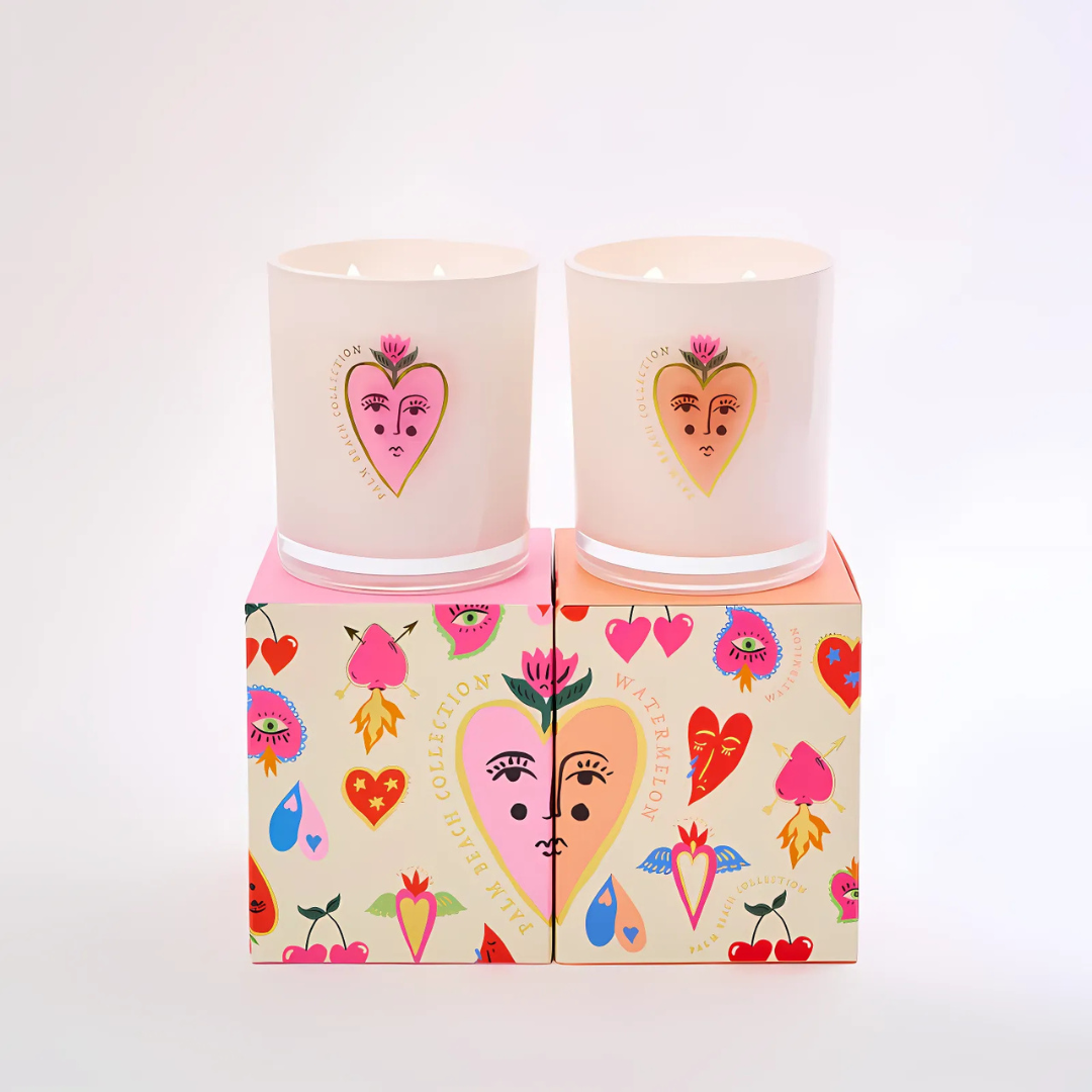 Palm Beach Queen Of Hearts Candle Watermelon 350g