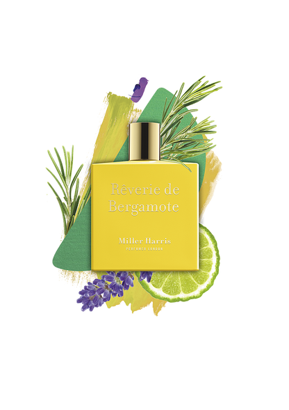 Miller Harris Reverie de Bergamote official citrus and herb styled image