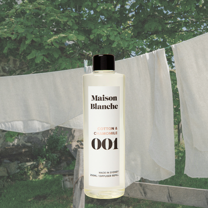 Maison Blanche 001 Cotton & Chamomile Diffuser Refill 250mL – official Maison Blanche product image 3