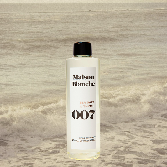 Maison Blanche 007 Sea Salt & Thyme Diffuser Refill 250mL – official Maison Blanche product image 3