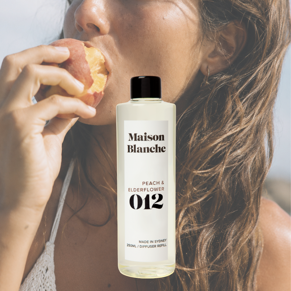 Maison Blanche 012 Peach & Elderflower Diffuser Refill 250mL – official Maison Blanche product image 3