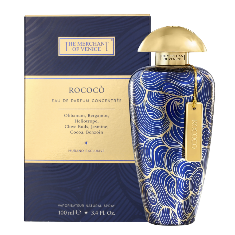 The Merchant of Venice Rococo Concentree Eau de Parfum 100mL bottle and box