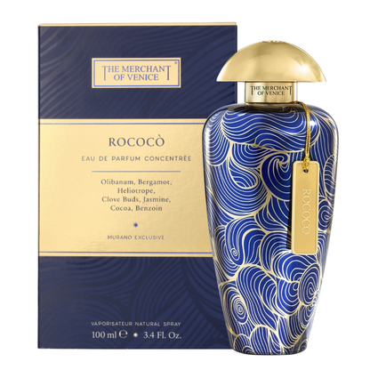 The Merchant of Venice Rococo Concentree Eau de Parfum 100mL bottle and box
