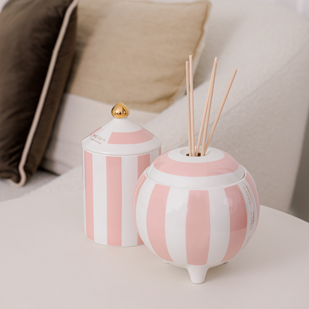 MOSS ST Raspberry, Honey & Musk Ceramic Diffuser 100mL