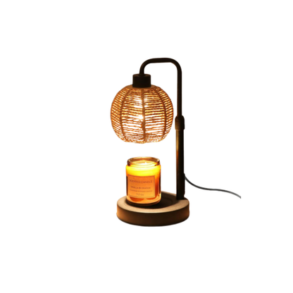 Retro Linen Takraw Ball Aromatherapy Lamp — Wax Melt Warmer - The Gift Company