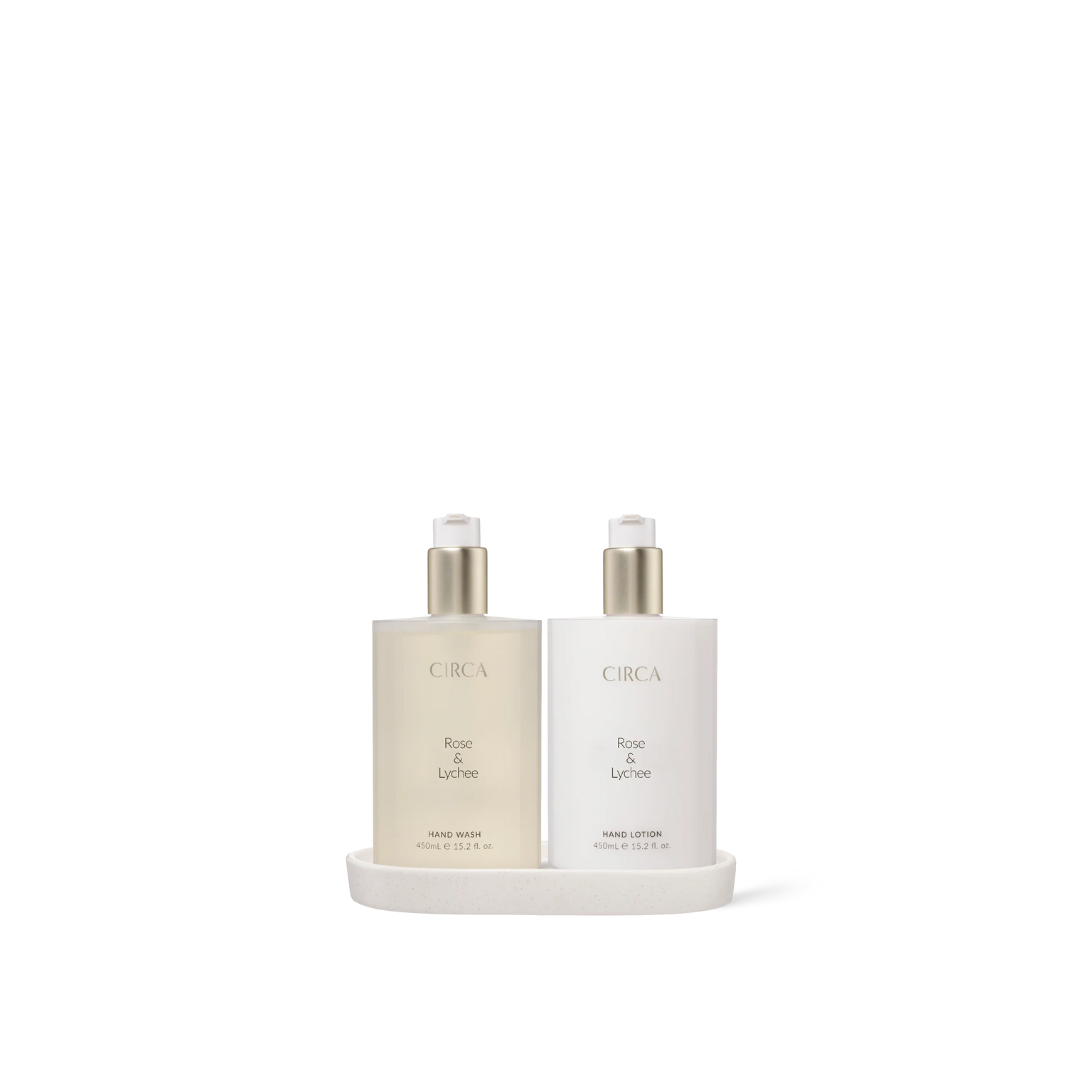 CIRCA Limited Edition Rose & Lychee Hand Care Duo Set 900mL