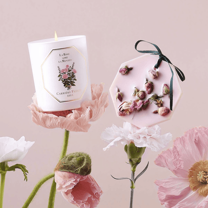 Carrière Frères La Rose aime la Menthe Candle 185g & Diffuser 200mL Bundle (worth $210)