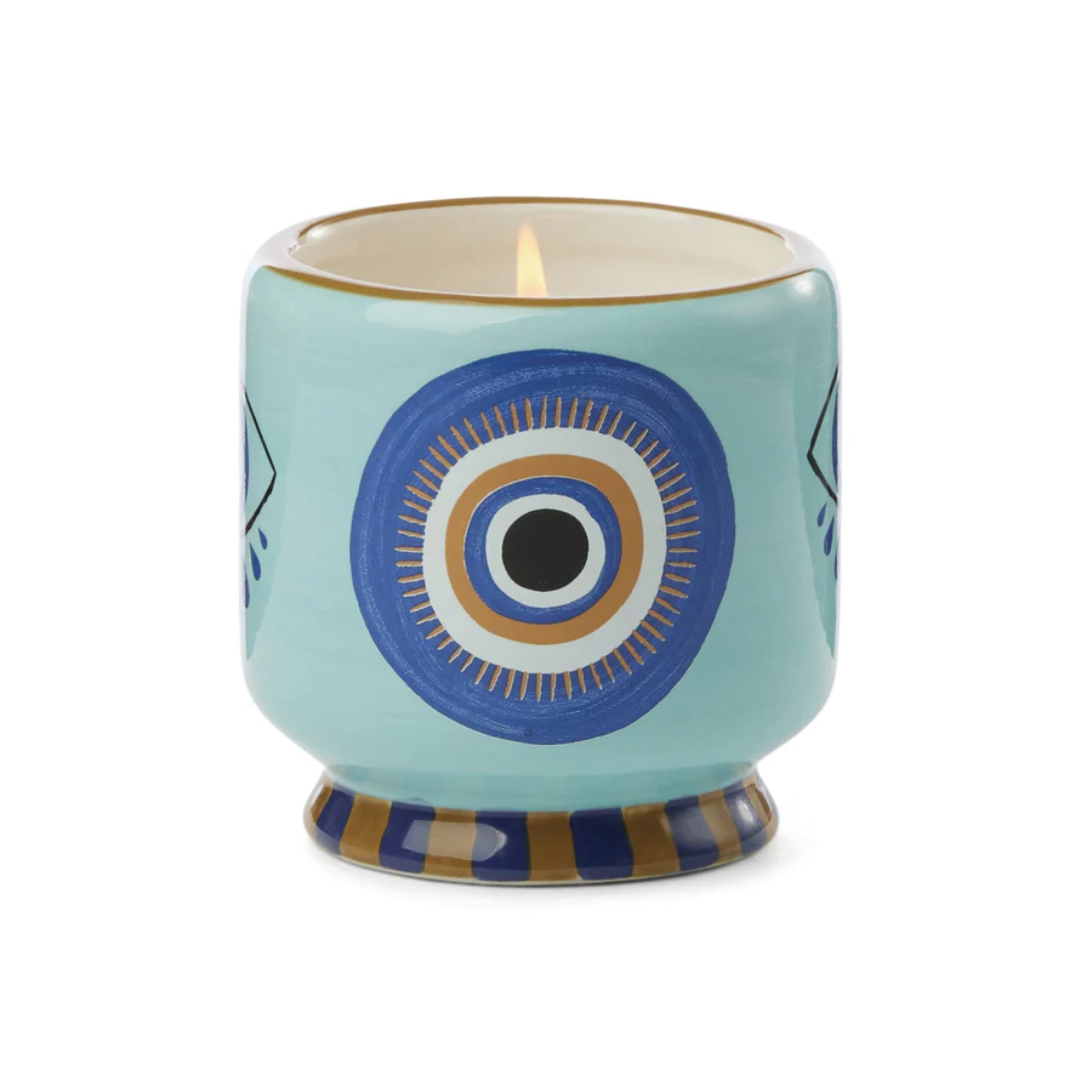 Paddywax A Dopo Handpainted "Eye" Ceramic - Incense & Smoke 226g