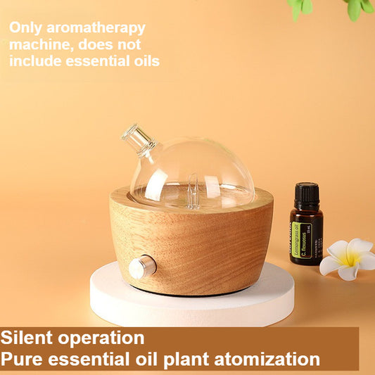 Wooden Glass Waterless Aromatherapy Essential Oil Diffuser