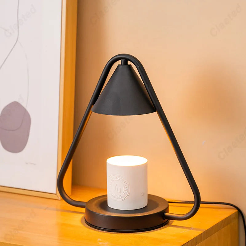 Minimalist Wrought-Iron Candle Warmer Lamp with Timer or Dimmer – view 15