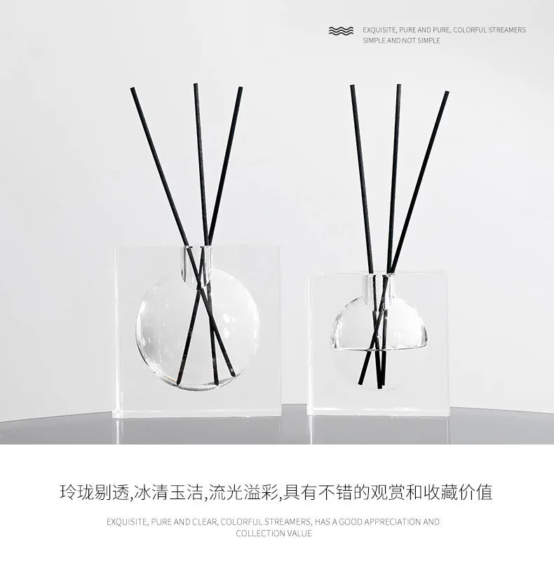 Square Clear Glass Reed Diffuser Bottle – view 8