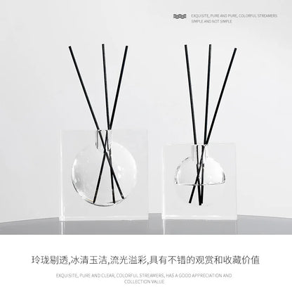 Square Clear Glass Reed Diffuser Bottle – view 8