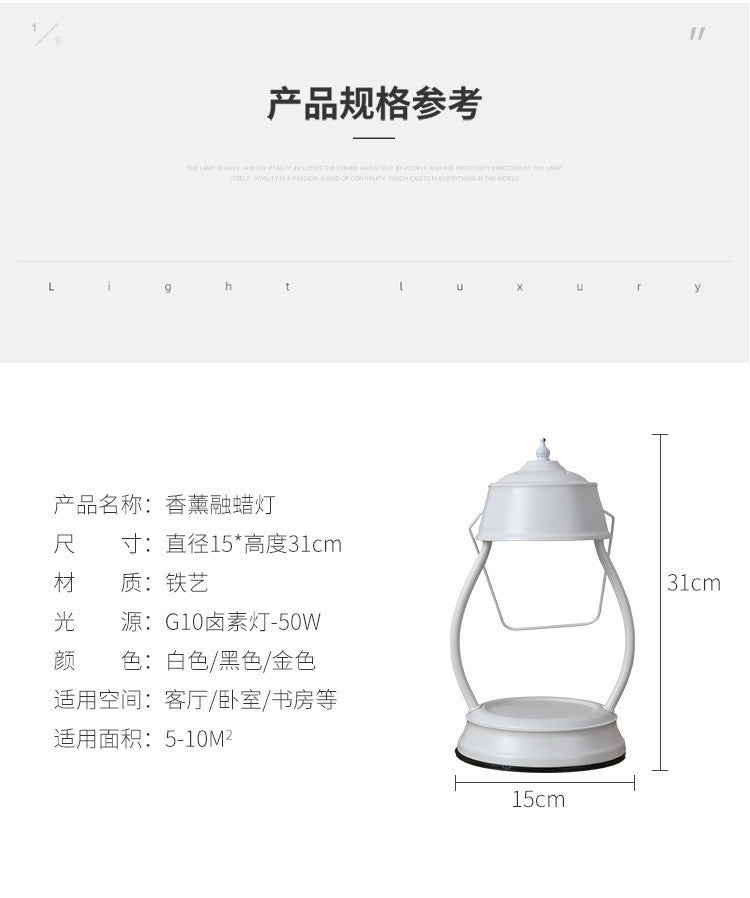 Vintage Candle Warmer Lamp – Antique Style Flameless Fragrance Light