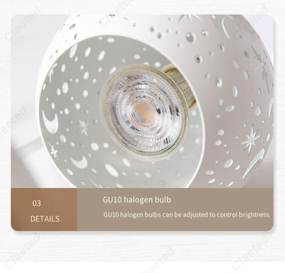 Starry Candle Warmer Lamp with Timer & Adjustable Brightness