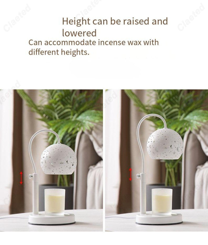 Starry Candle Warmer Lamp with Timer & Adjustable Brightness