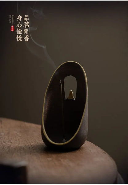 Threaded Ceramic Incense Burner – view 20