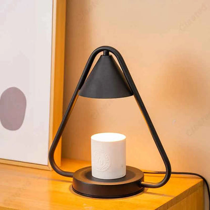 Minimalist Wrought-Iron Candle Warmer Lamp with Timer or Dimmer – view 3