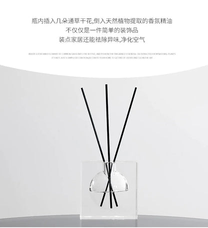 Square Clear Glass Reed Diffuser Bottle – view 9