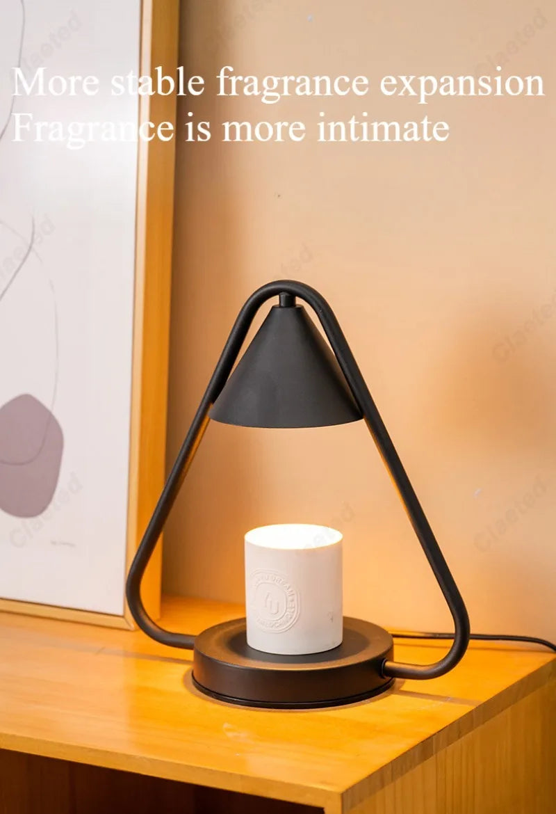 Minimalist Wrought-Iron Candle Warmer Lamp with Timer or Dimmer – view 10