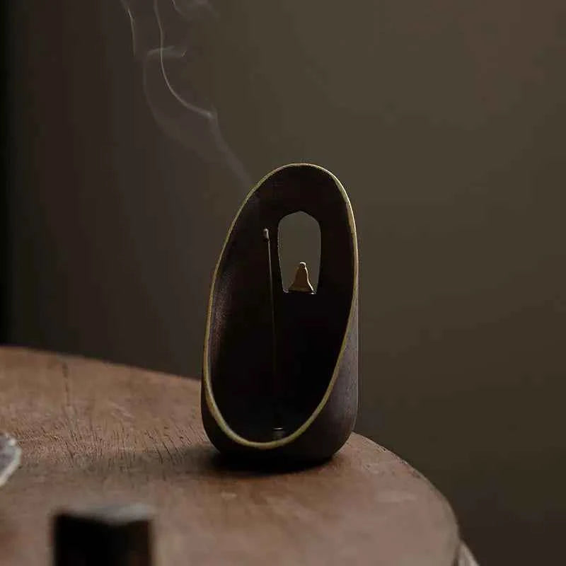 Threaded Ceramic Incense Burner – view 4