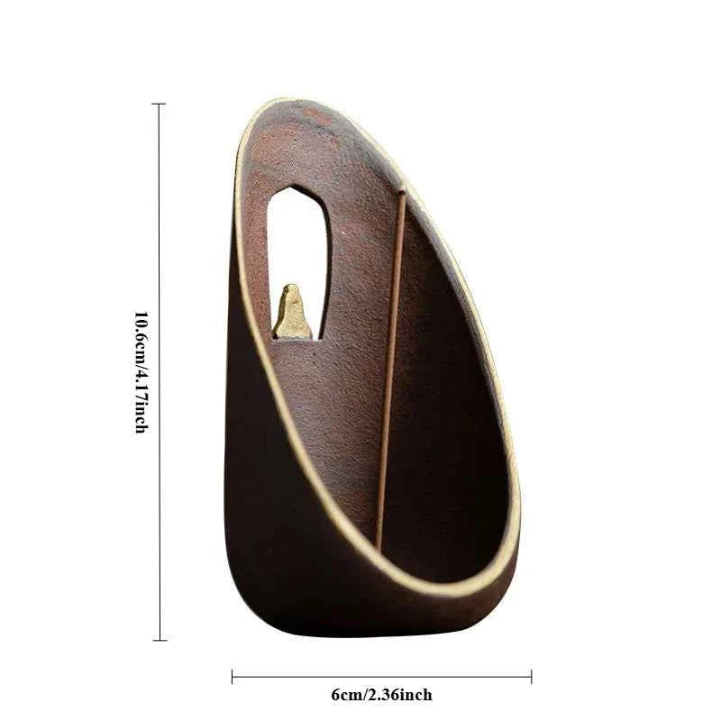 Threaded Ceramic Incense Burner – view 5