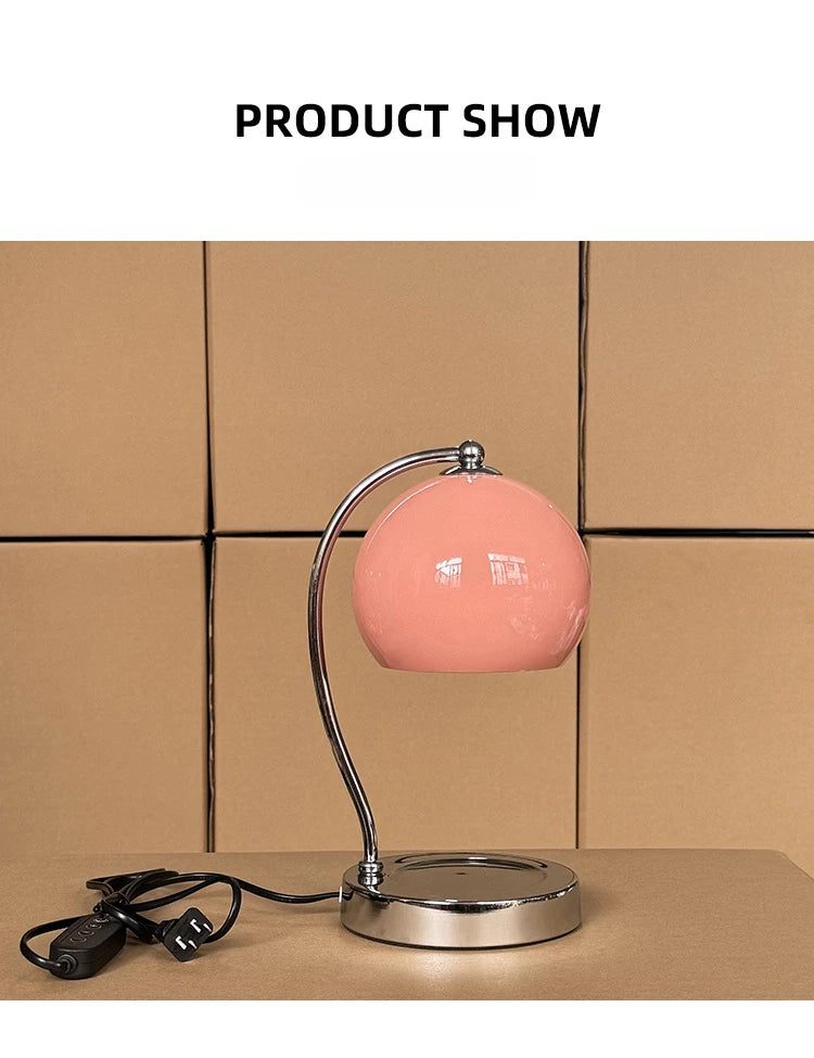 Candle Warmer Lamp with Glass Shade, Dimmer & Timer Options